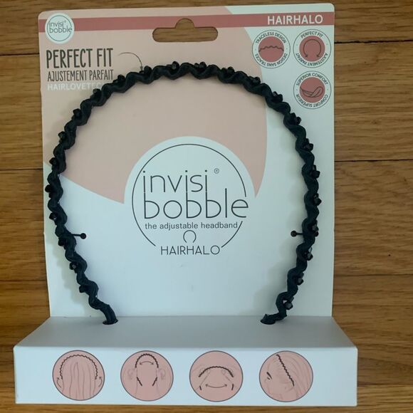 Hair Halo metal black headband invisibobble sequins - Picture 1 of 3